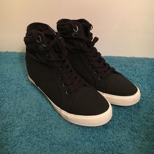 Justfab High top wedge sneakers - size 8.5