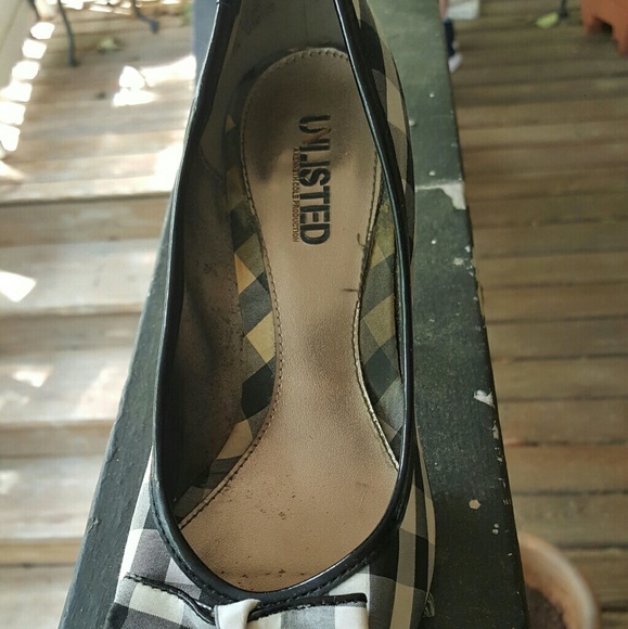 Unlisted Checkered Bow Pumps - Picture 3 of 5