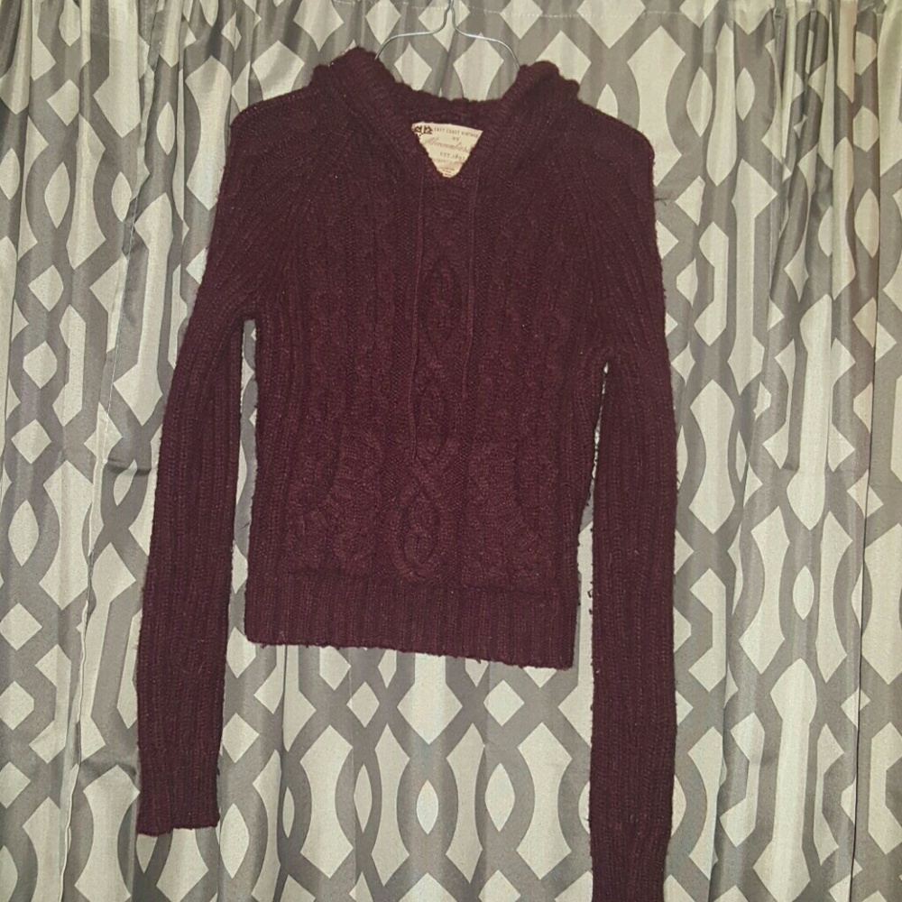 A&F Lambs Wool hooded sweater