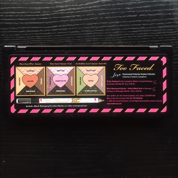 Too Faced Love Passionately Pretty Eye Palette - Picture 6 of 7
