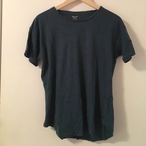 madewell whisper cotton crew neck tee in blue