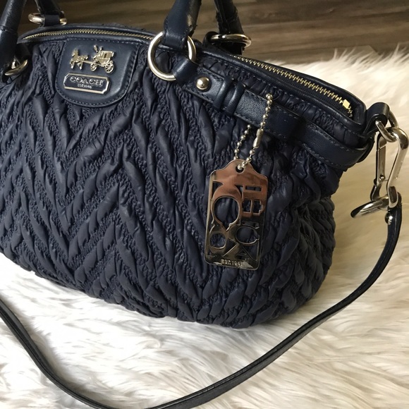 Coach Handbags - Navy Coach Anniversary Handbag