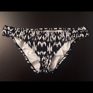B&W tribal bathing suit bottoms