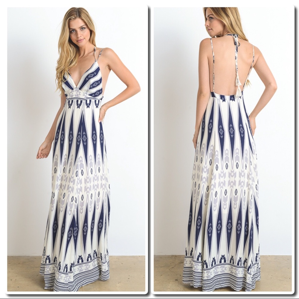HOST PICK Tribal Print Maxi Dress - Picture 2 of 6