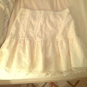 J.Crew Collection Lace Flounce Skirt J.Crew Collection Lace Flounce Skirt