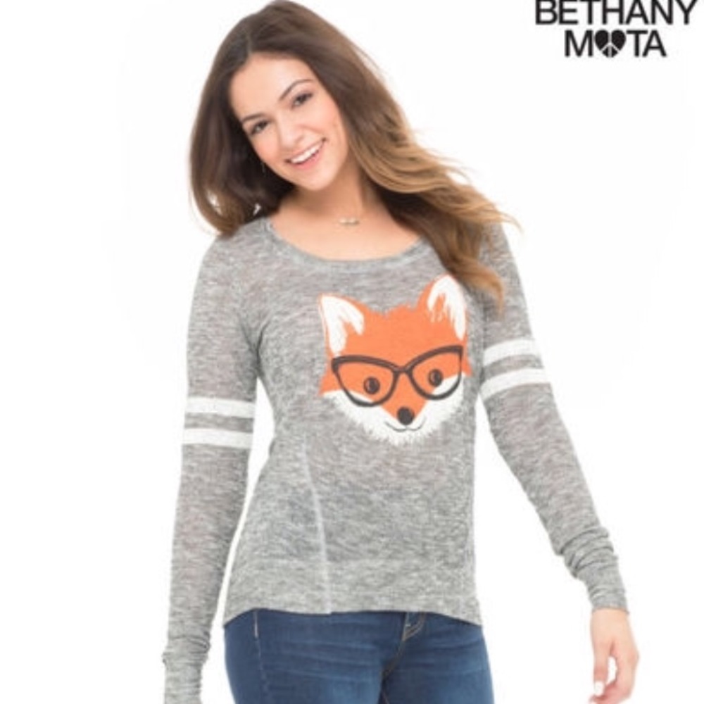Bethany Mota Aeropostale fox top sweater