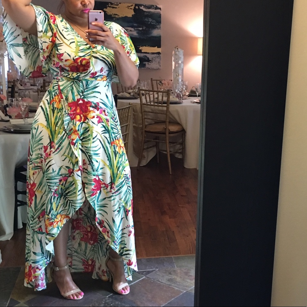 Floral Wrap Maxi