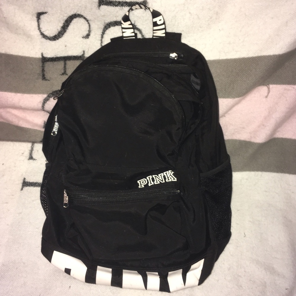 Black & White PINK Victoria's Secret Back pack