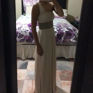 H&M maxi dress beige size xs. *belt not included