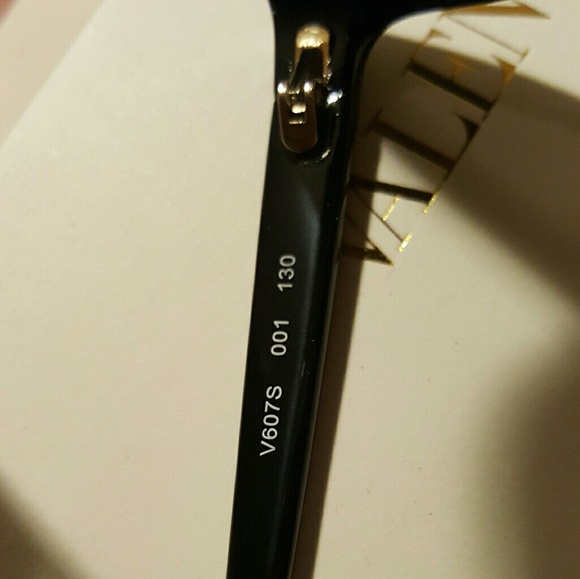 Valentino cateye scalloped black sunglasses