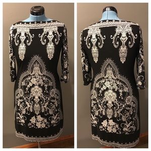 Black & White Shift Dress