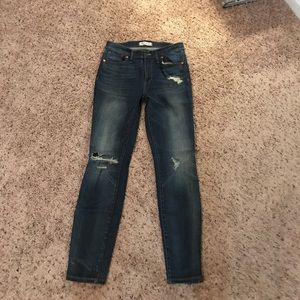 Madewell high riser skinny skinny jeans 27 ripped