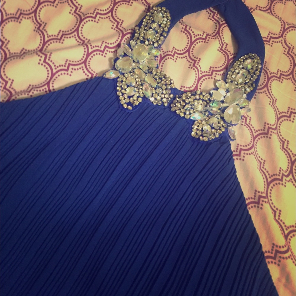 Royal blue homecoming dress