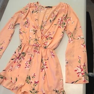 Peach romper