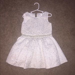 Max Studio Silver Dress with beaded rhinestones