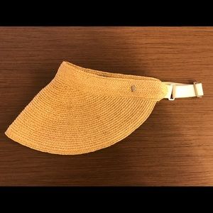 Helen Kaminski straw visor size OS