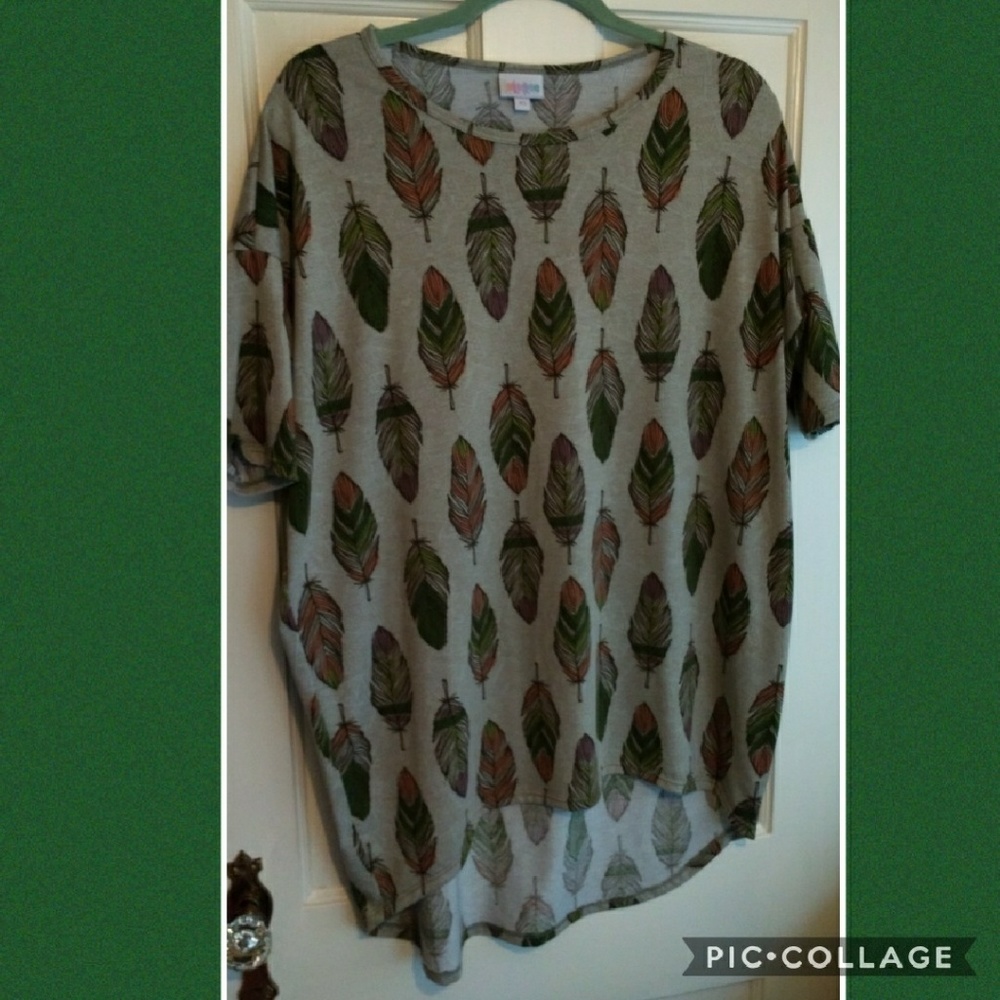 LuLaRoe coveted feather Irma XS