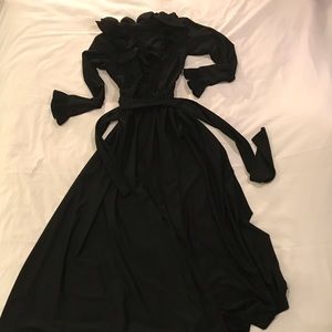 Vintage black floor length dress