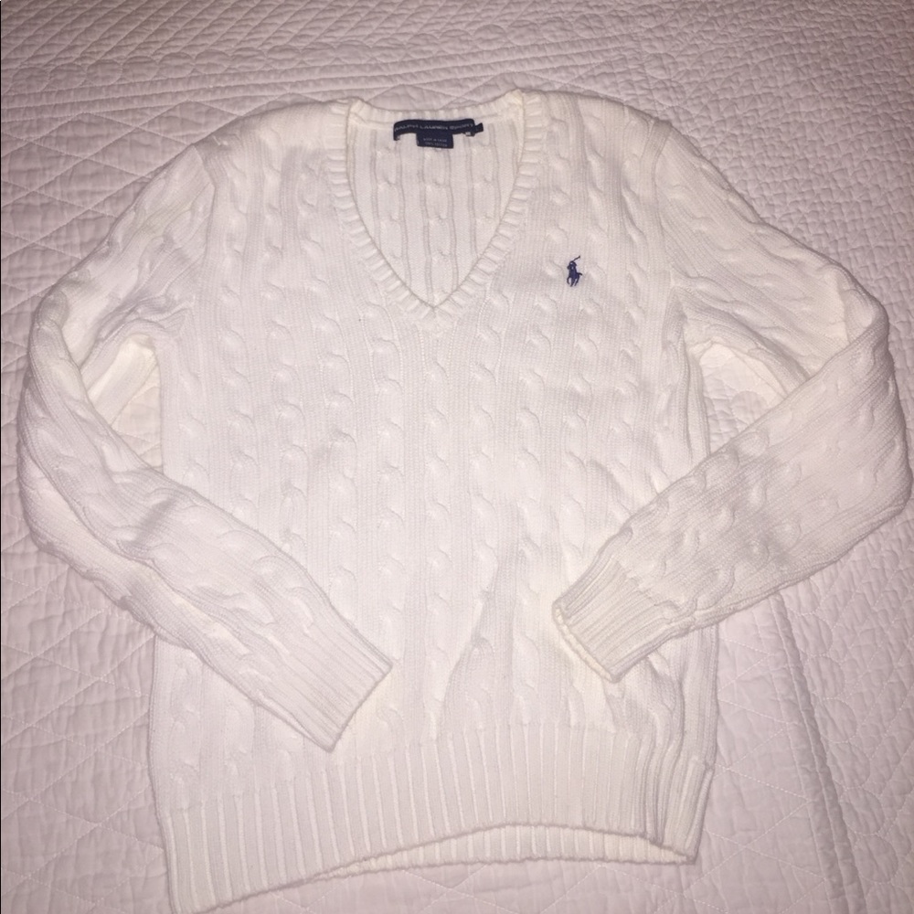 White Ralph Lauren Polo sweater