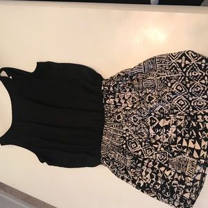 Black and white romper