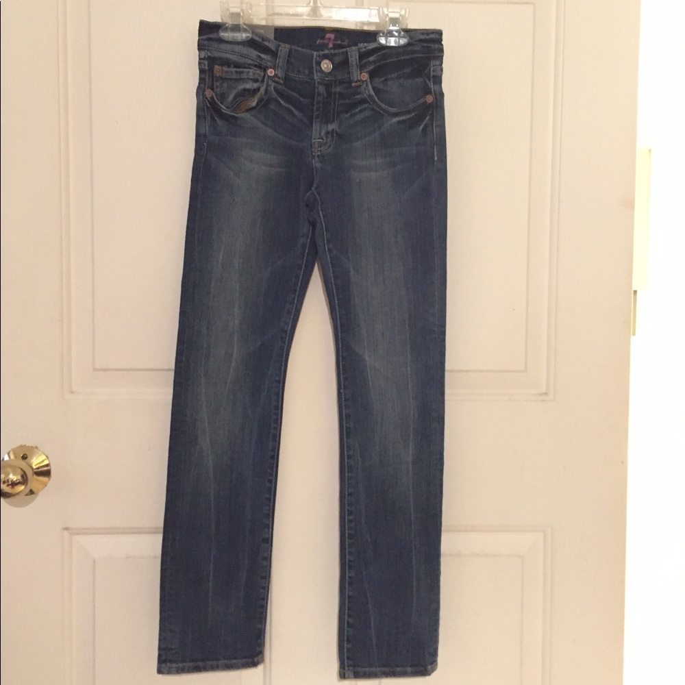 GIRLS straight leg skinny jeans