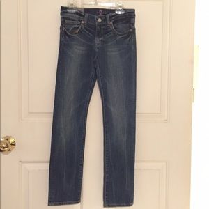 GIRLS straight leg skinny jeans