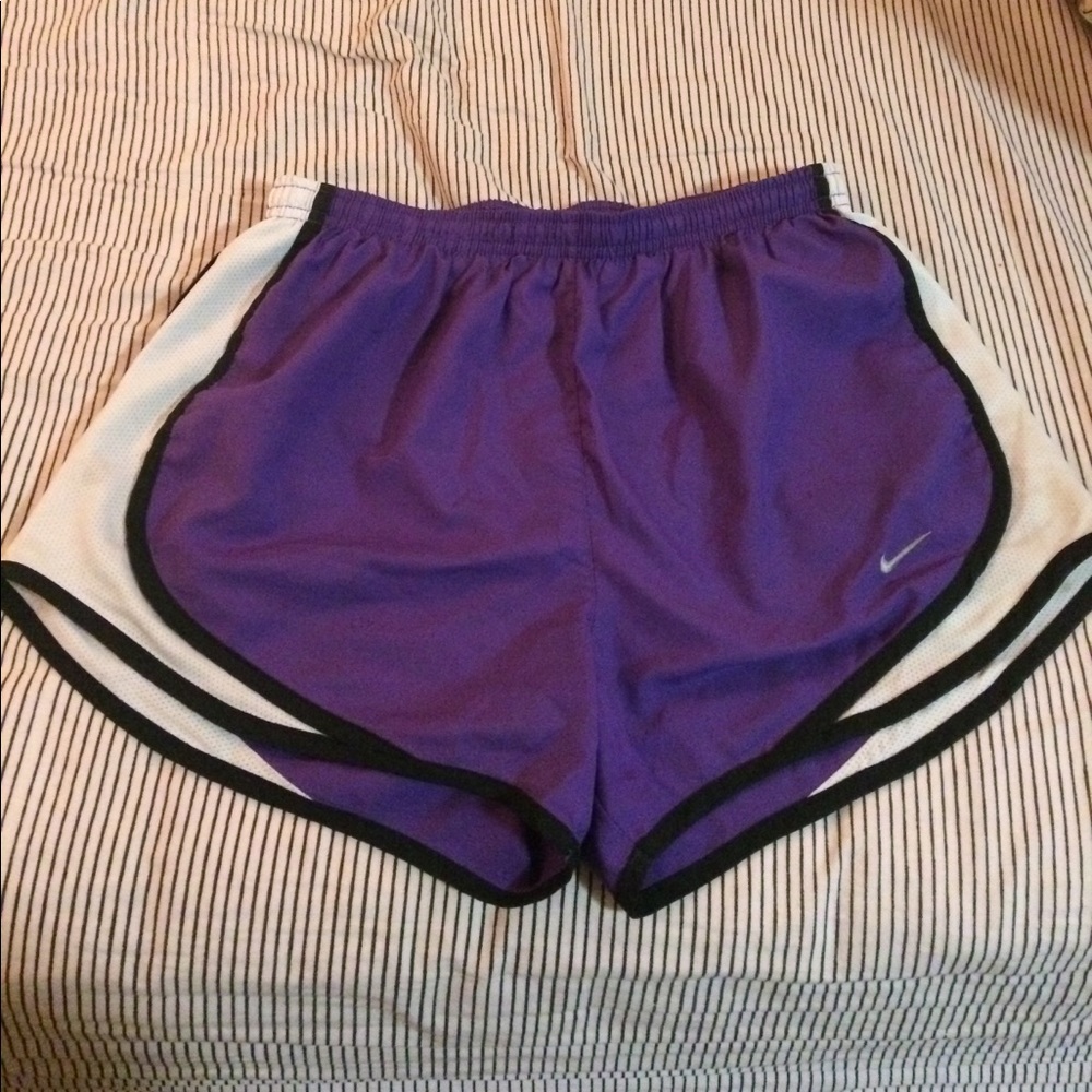 Purple Nike shorts