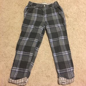 Cropped pajama pants