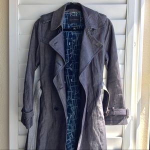 Banana Republic Chambray Trench Coat (SMALL)