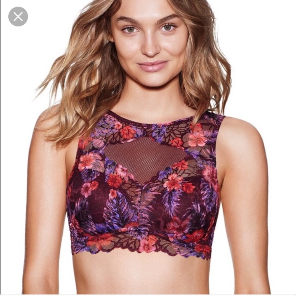 PINK High Neck Bralette Size XS/TP