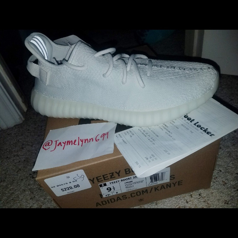 100% AUTHENTIC Cream YEEZY BOOST 350 V2 Men's