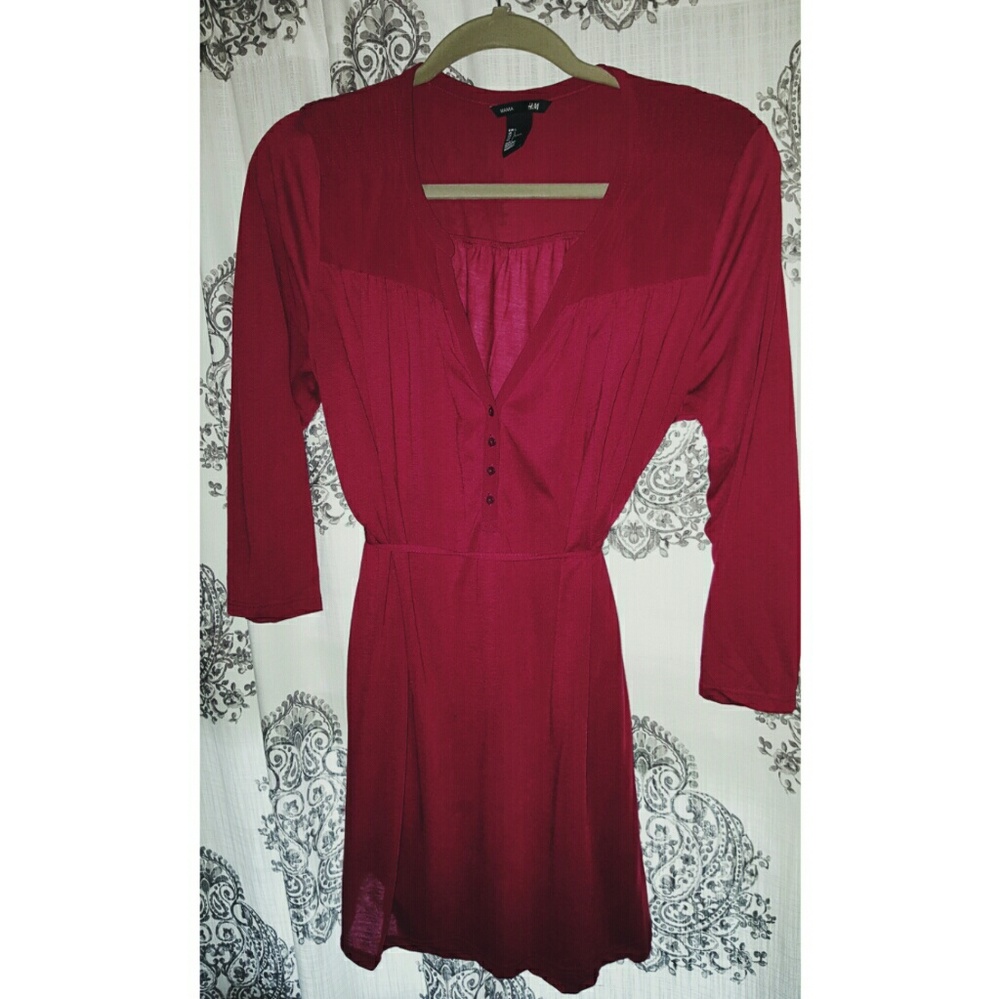 Burgundy dress