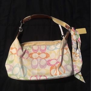 Coach Multicolor Signature Handbag