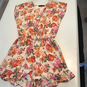 Flowered romper