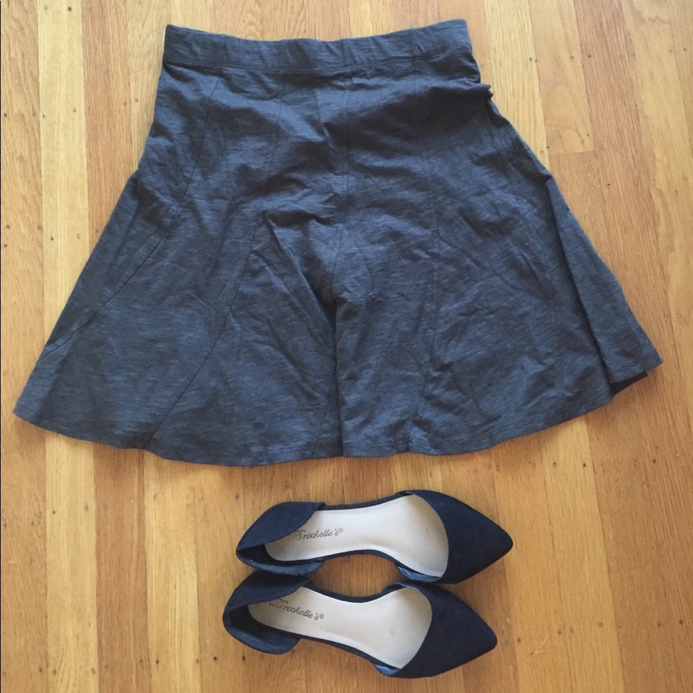 Brown flowy skirt