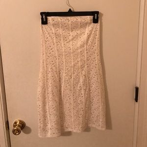 Strapless White Dress