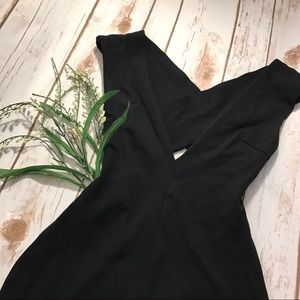 Lulus Black V Neck Dress