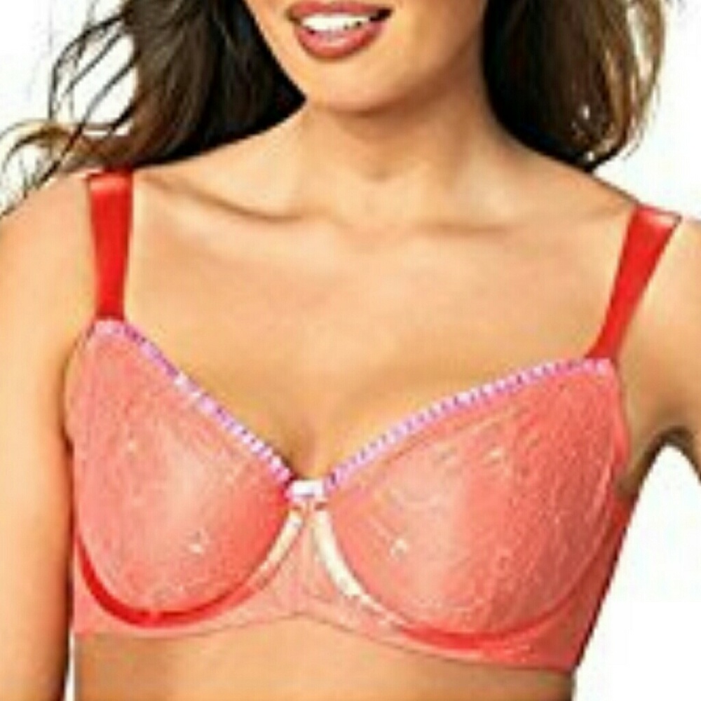 Beautiful Coral/Lilac Bra