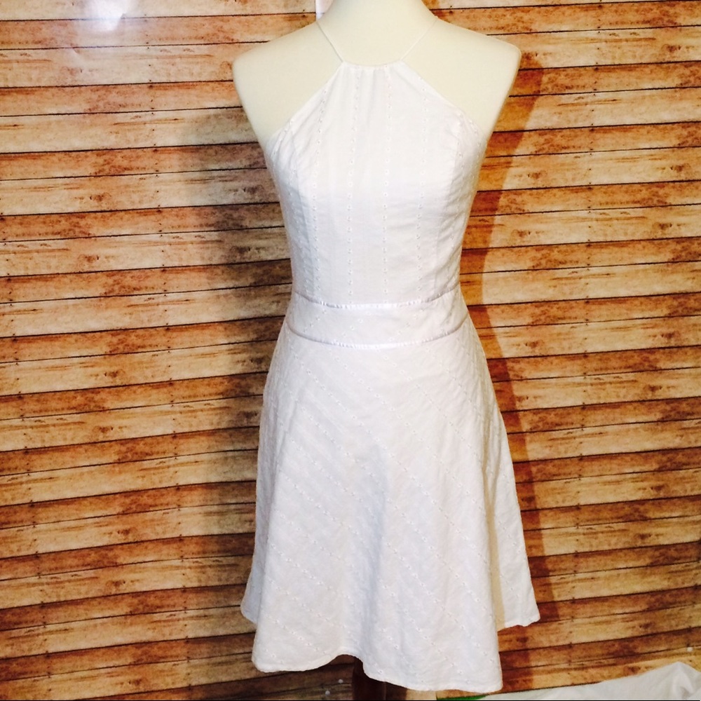 White Cotton eyelet summer dress