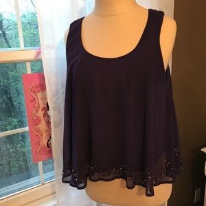 Urban Outfitters Lush Chiffon Tank