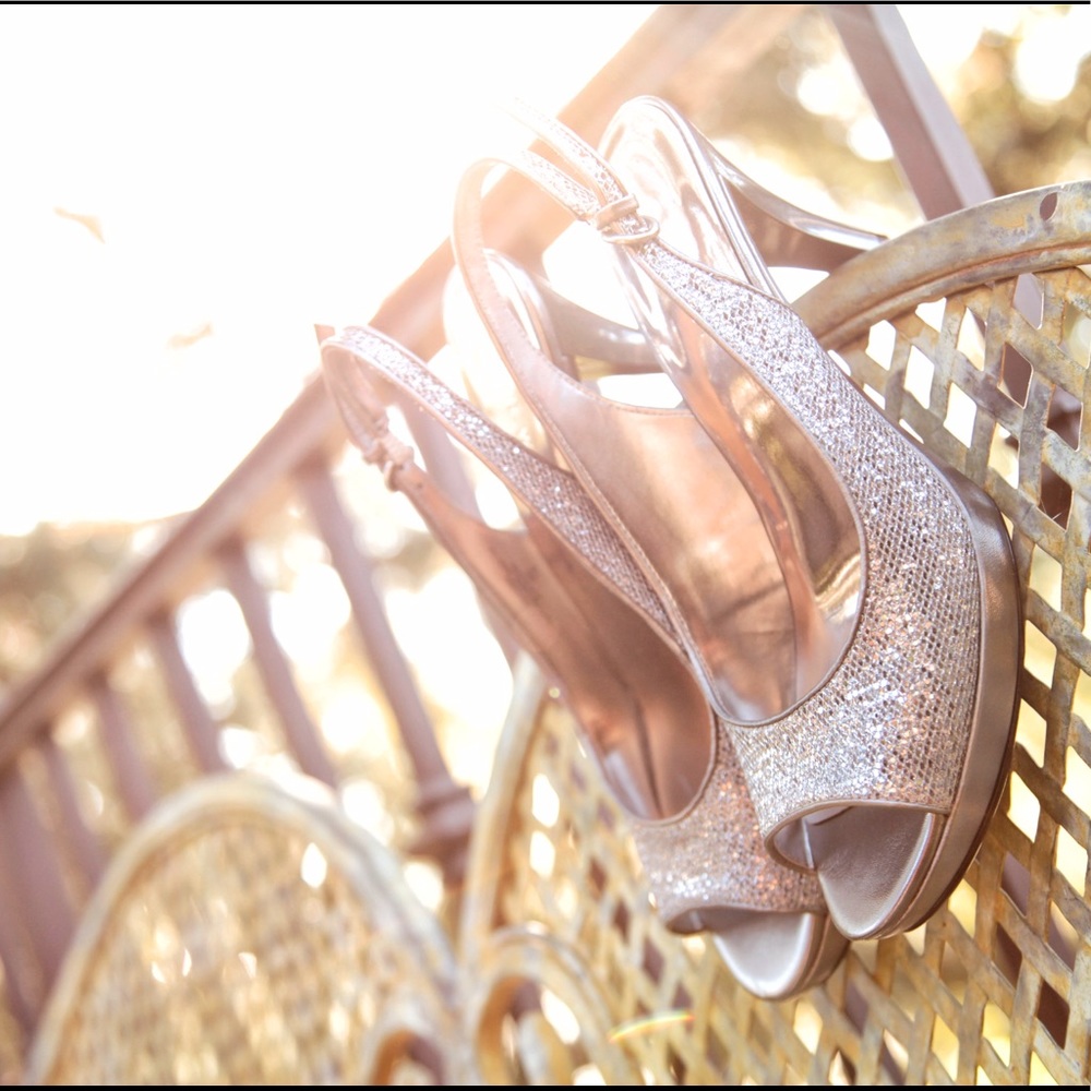 NINE WEST Karoo in silver glitter