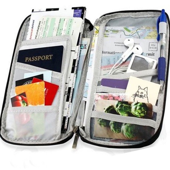 ✈️ LAST ONE - NWT Travel Passport Wallet - Navy - Picture 2 of 7