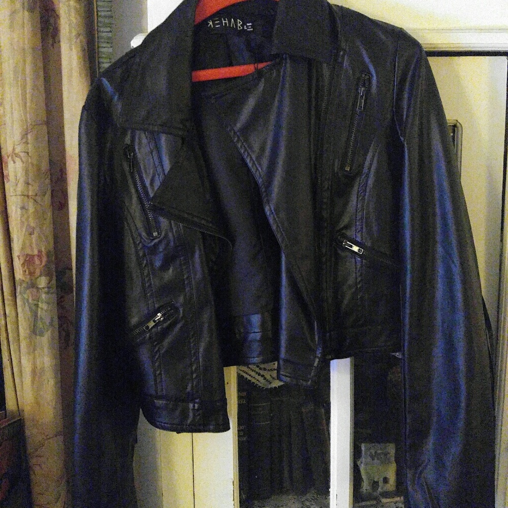 Faux leather jacket