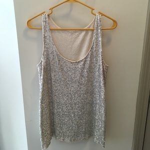 J. Crew sequined tank top