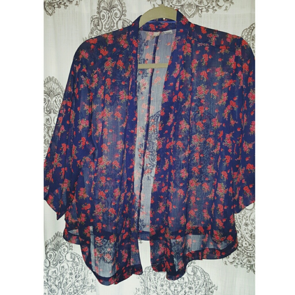 Sheer floral cover up