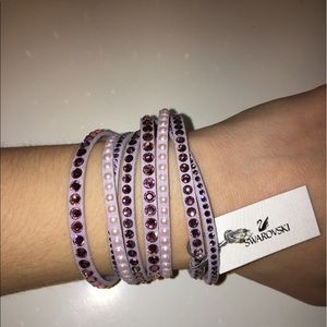Swarovski crystal wrap around bracelet