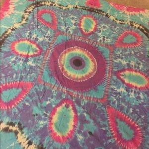 Handmade tie-dye tapestry