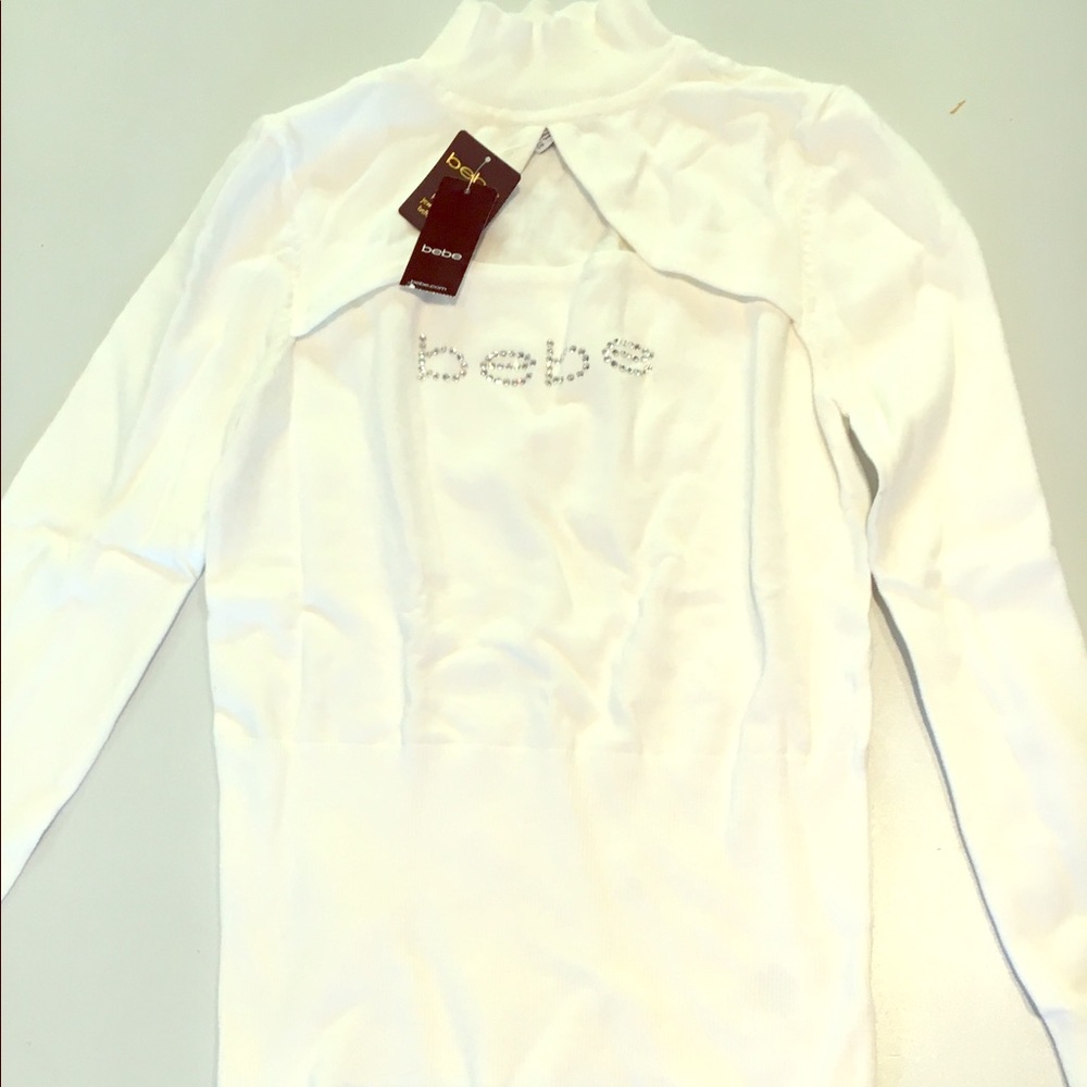 Bebe while long sleeve top