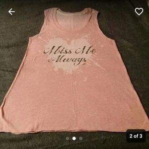 Miss Me Salmon pink tank