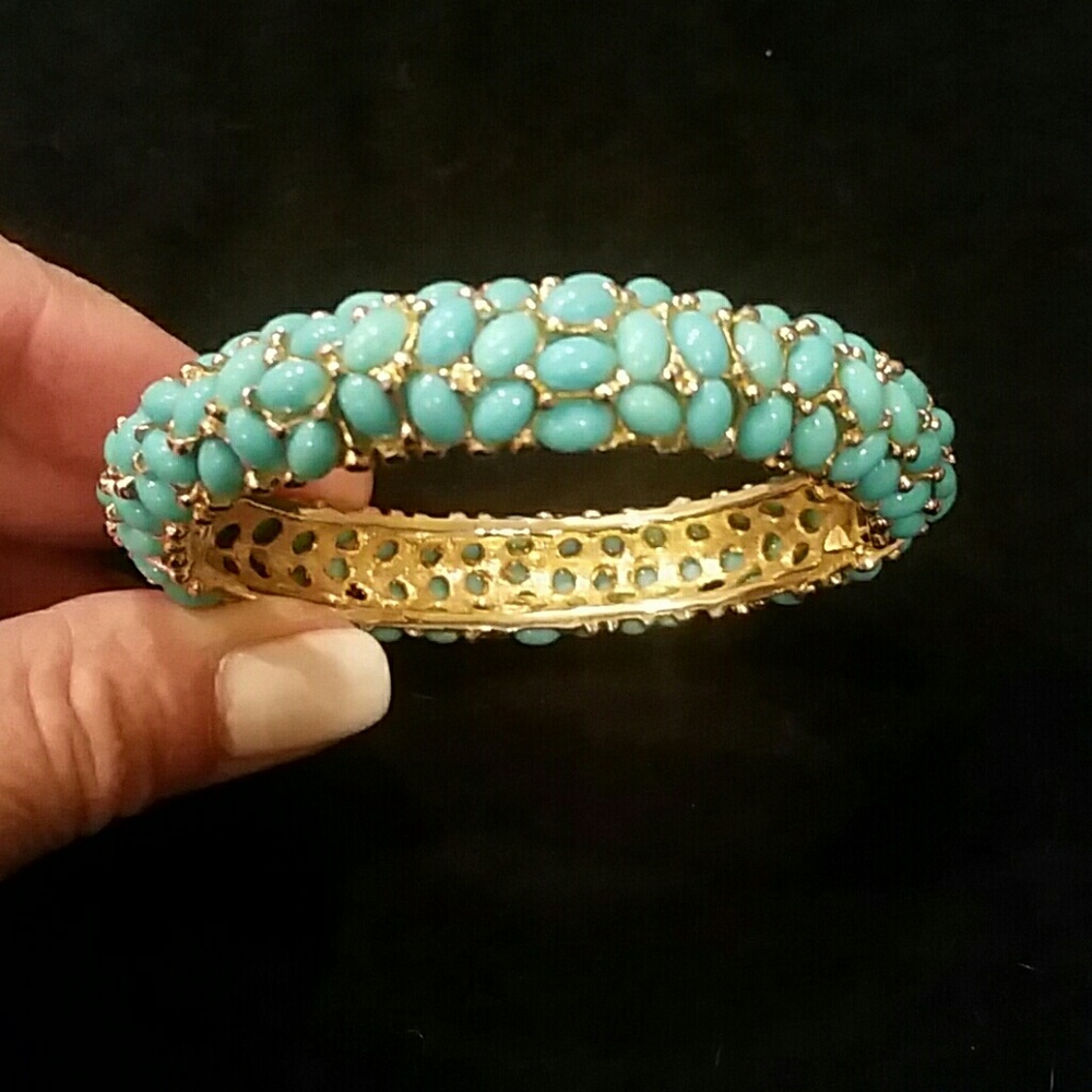 Kenneth Jay Lane Turquoise Cabochon bracelet